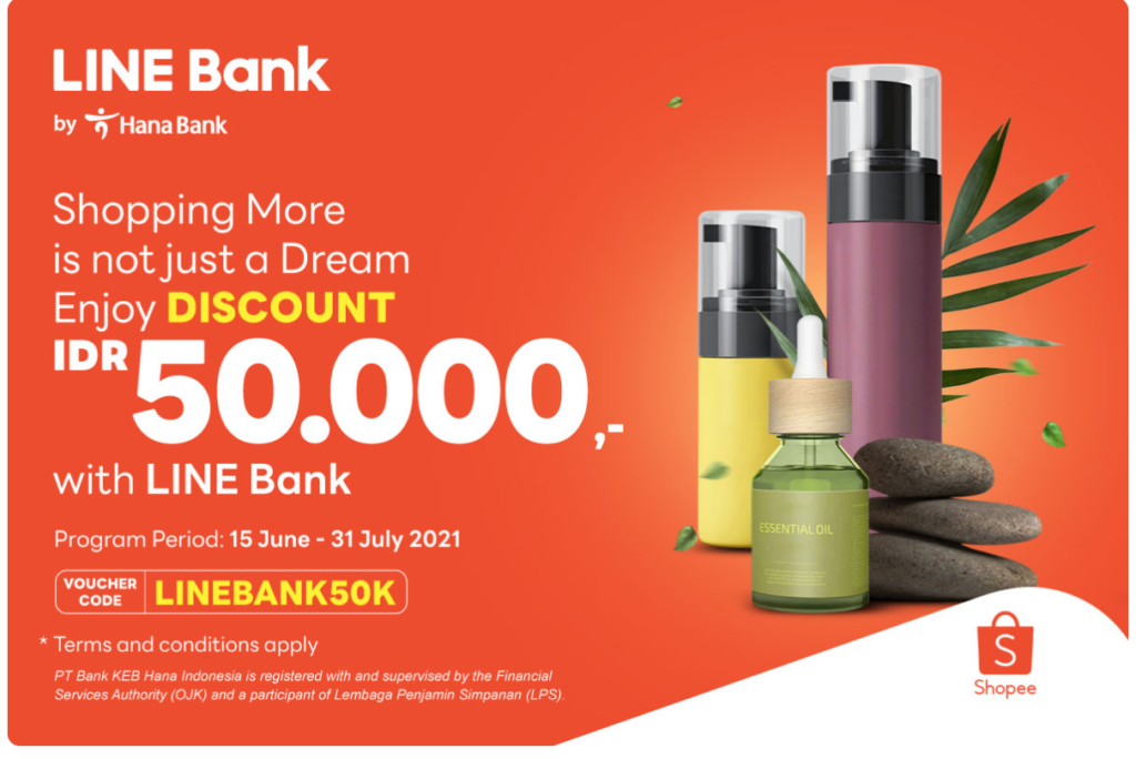 Promo Kartu Debit LINE Bank di Shopee