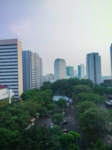 Pemandangan Belakang Hotel Century Park Jakarta