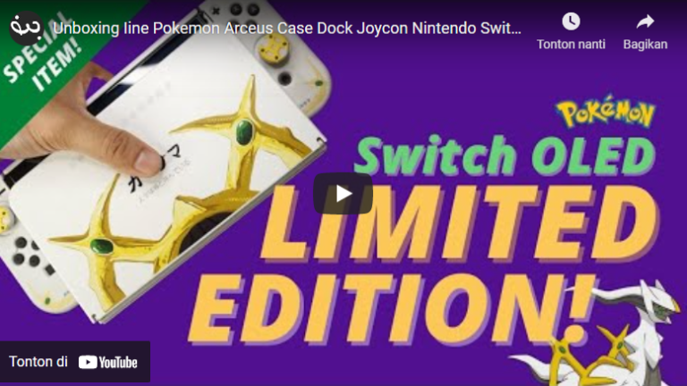 IINE Nintendo Switch OLED Dock Cover Arceus, Pokemon Trainer Sejati Wajib Beli