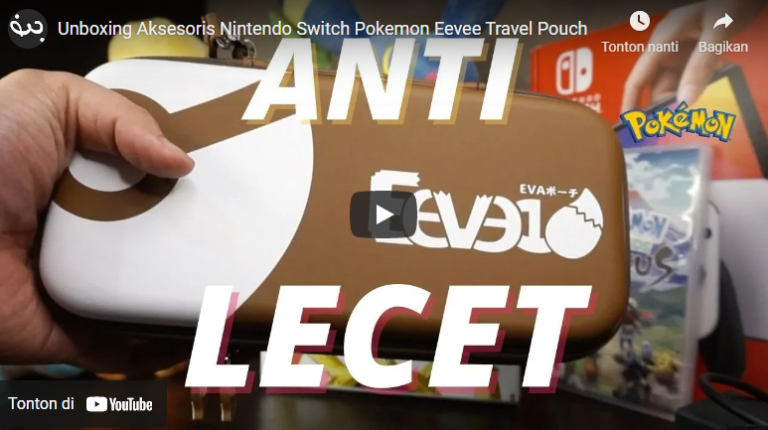 Nintendo Switch Penuh Gaya Dengan Eevee Switch Travel Case