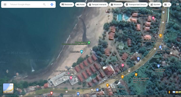 Lokasi Pantai Karang Bolong Strategis dan Dramatis Dengan Bumbu Mistis