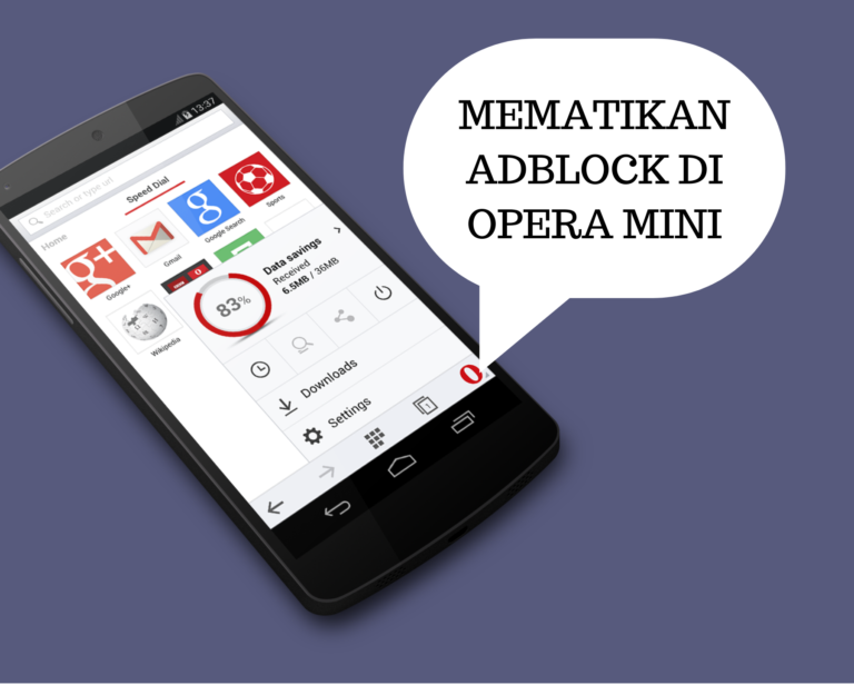 Cara Mematikan Adblock di Opera Mini